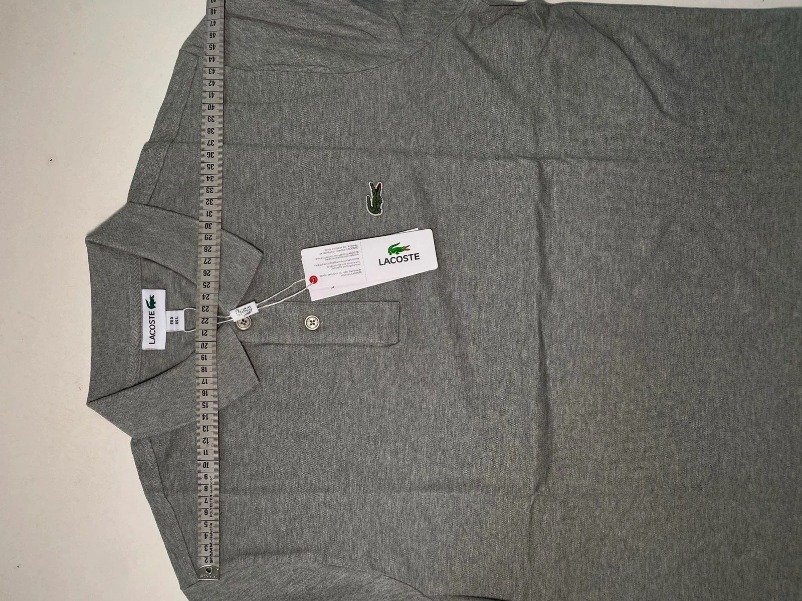 Lacoste grey new polo shirt with tag size L – photo 5